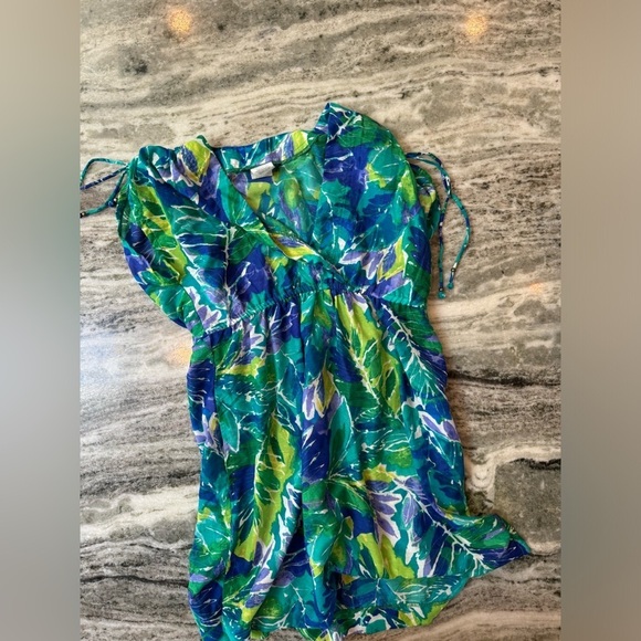 Lauren Ralph Lauren Cover Up Size M Tropical Print - Picture 3 of 5